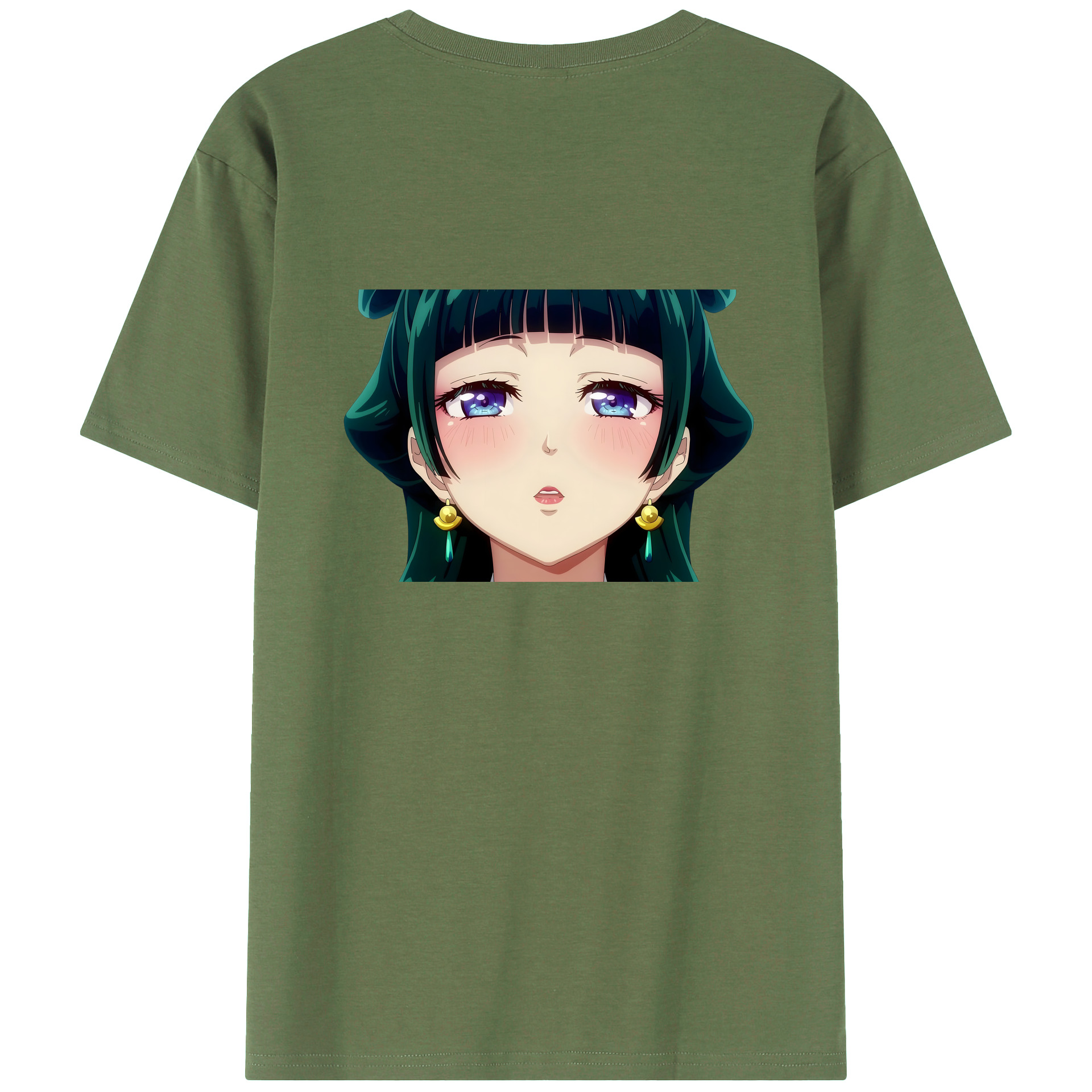 （画像用） 薬屋のひとりごと The Apothecary Diaries 綿100％ メンズ半袖Tシャツ（バックプリント） 通気性